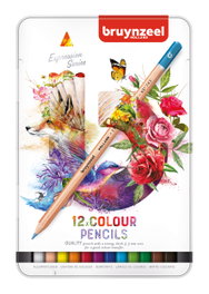 Bruynzeel Étui de 12 crayons de couleur Expression